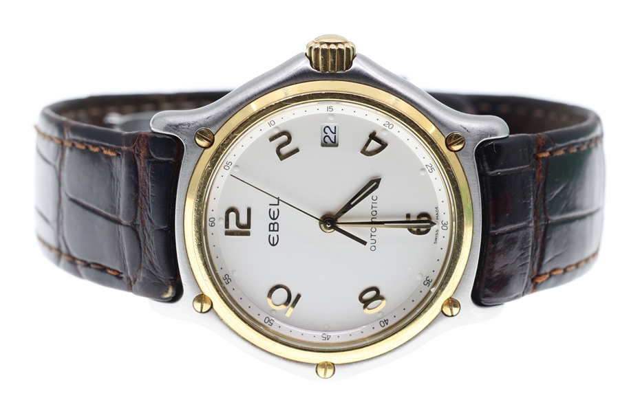 MENS EBEL STAINLESS STEEL & 18K AUTOMATIC 1911 WATCH