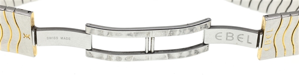 MEN'S EBEL STAINLESS STEEL & 18K 'SPORT CLASSIC' WATCH