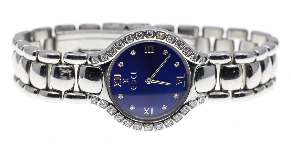 LADIES EBEL BELUGA DIAMOND & STAINLESS STEEL WATCH