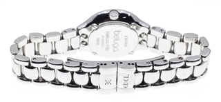 LADIES EBEL 'BELUGA' DIAMOND & STAINLESS STEEL WATCH