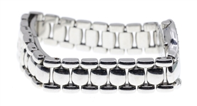 LADIES EBEL 'BELUGA' DIAMOND & STAINLESS STEEL WATCH