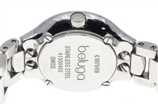 LADIES EBEL 'BELUGA' DIAMOND & STAINLESS STEEL WATCH