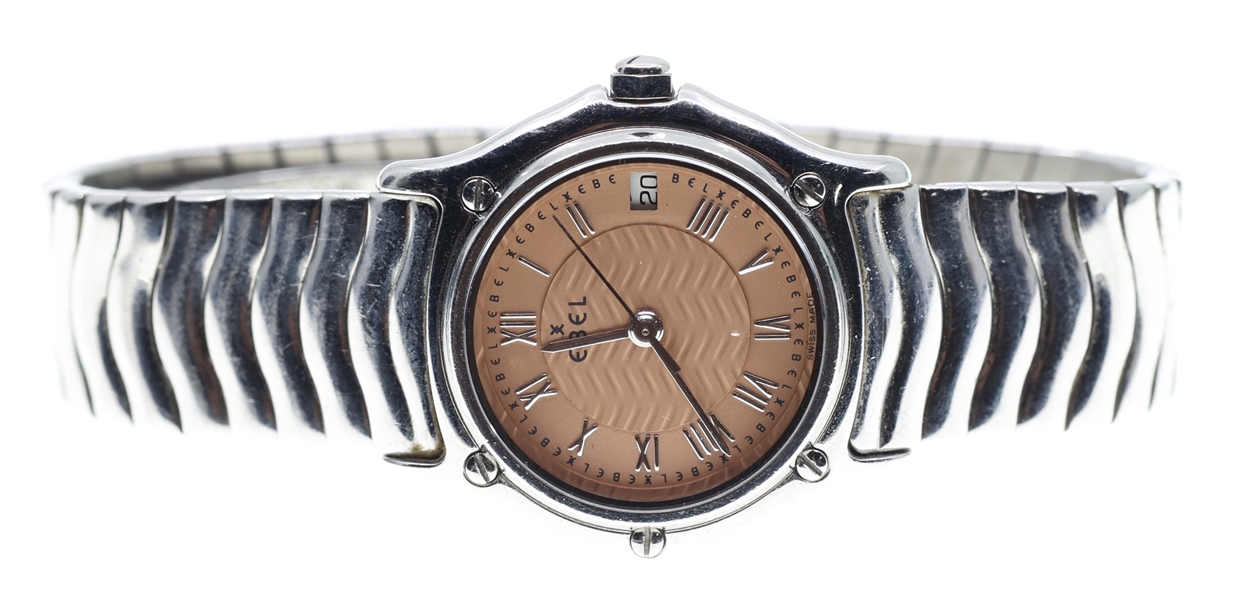 LADIES EBEL SPORT STAINLESS STEEL QUARTZ WRISTWATCH