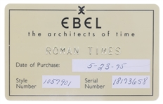 LADIES EBEL SPORT STAINLESS STEEL & 18K GOLD WRISTWATCH