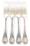 CHRISTOFLE FRANCE 'MARLY' PATTERN SILVERPLATE FLATWARE