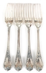 CHRISTOFLE FRANCE 'MARLY' PATTERN SILVERPLATE FLATWARE