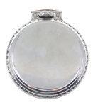 MEN'S HAMILTON WHITE GOLD-FILLED CASE POCKET WATCH