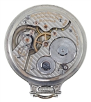 MEN'S HAMILTON WHITE GOLD-FILLED CASE POCKET WATCH