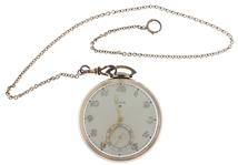 ELGIN GOLD-FILLED POCKET WATCH WITH WATCH FOB 