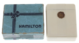 HAMILTON GRADE 992B POCKET WATCH W/ ORIGINAL BOX & CASE