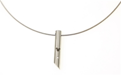 STAINLESS STEEL & DIAMOND MODERN DISNEY NECKLACE 