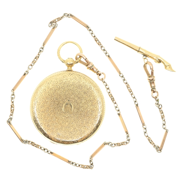 PATEK PHILIPPE 18K GOLD HUNTERS CASE POCKET WATCH