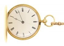 PATEK PHILIPPE 18K GOLD HUNTER'S CASE POCKET WATCH