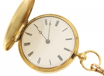 PATEK PHILIPPE 18K GOLD HUNTER'S CASE POCKET WATCH
