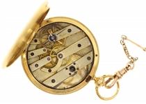 PATEK PHILIPPE 18K GOLD HUNTER'S CASE POCKET WATCH