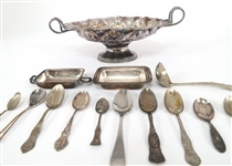 SILVER PLATED SERVINGWARE & FLATWARE