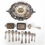 SILVER PLATED SERVINGWARE & FLATWARE
