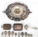 SILVER PLATED SERVINGWARE & FLATWARE