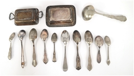 SILVER PLATED SERVINGWARE & FLATWARE