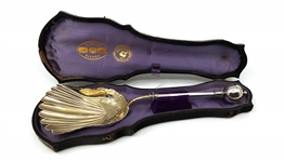19TH C. STERLING SILVER GEORGE SHARP SERVING SHOVEL