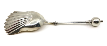 19TH C. STERLING SILVER GEORGE SHARP SERVING SHOVEL