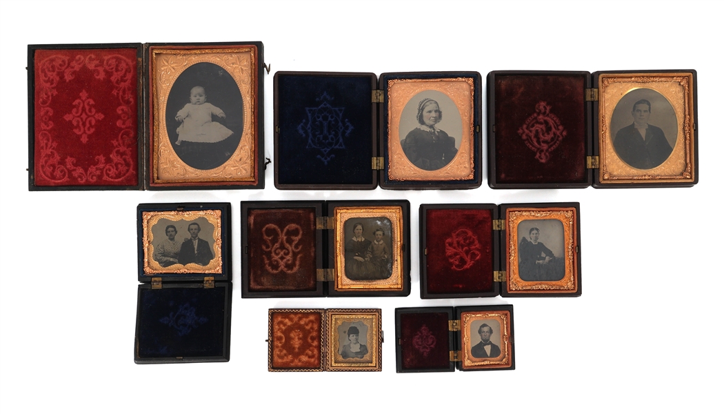19TH C. TINTYPE PORTRAITS
