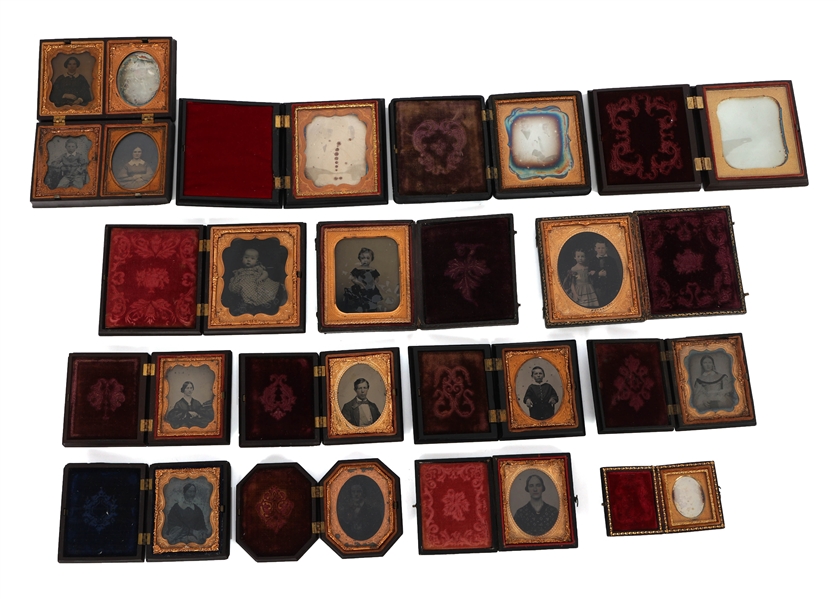 19TH C. DAGUERREOTYPES & AMBROTYPES