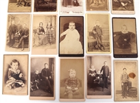 CARTE DE VISITE PORTRAITS OF CHILDREN AND FAMILIES