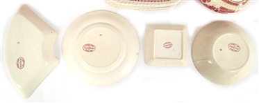 11-PIECE COPELAND SPODE PINK TOWER PATTERN CHINA