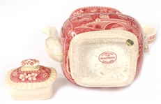 11-PIECE COPELAND SPODE PINK TOWER PATTERN CHINA