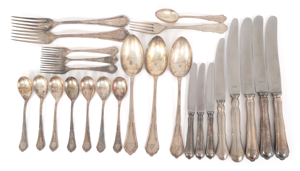 GERMAN .800 SILVER FLATWARE