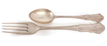 GERMAN .800 SILVER FLATWARE