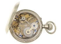 MEN'S PIONEER BASE METAL CASE POCKET WATCH