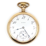 MEN'S ELGIN GOLD FILLED CASE POCKET WATCH