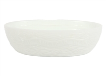 MILK-GLASS BUTTER DISHES