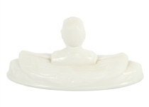 MILK-GLASS BUTTER DISHES