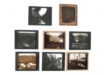 20TH C. IMAGES - MAGIC LANTERN SLIDES & AMBROTYPE