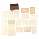FRENCH MONUMENT POSTCARDS AND POSTCARD ALBUM