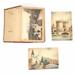 FRENCH MONUMENT POSTCARDS AND POSTCARD ALBUM