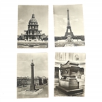 FRENCH MONUMENT POSTCARDS AND POSTCARD ALBUM