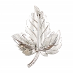 TIFFANY & CO STERLING SILVER LEAF BROOCH & PENDANT