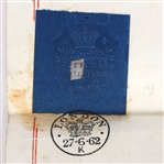 1862 BRITISH MORTGAGE DOCUMENT 
