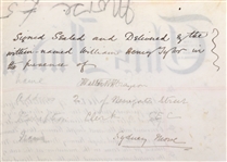 1878 BRITISH MORTGAGE DOCUMENT 