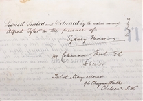 1878 BRITISH MORTGAGE DOCUMENT 