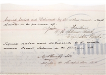 1883 BRITISH MORTGAGE DOCUMENT 
