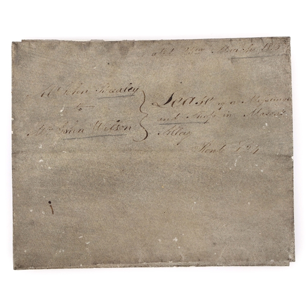 1815 BRITISH LEASE DOCUMENT 