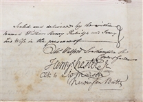 1820 BRITISH LEASE DOCUMENT 