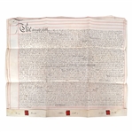 1874 BRITISH CONVEYANCE LEASE DOCUMENT 