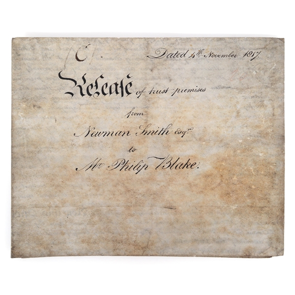 1817 BRITISH RELEASE OF TRUST DOCUMENT 