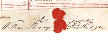 1820 BRITISH PARCEL RELEASE DOCUMENT 